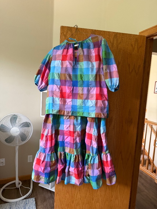 Kate Spade Dresses & Skirts - Kate Spade New York multicolor madras plaid two-piece set featuring a tiered max